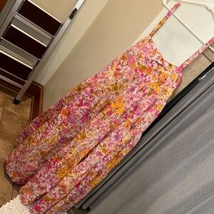 Free People Park Slope Floral Maxi Dress in Blossom Combo Size Medium
